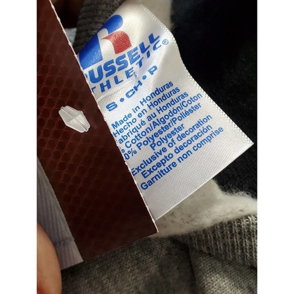 Russell Women's Solid Gray Polyester Long Sleeve Round Neck Pullover Sweater S - Picture 10 of 11